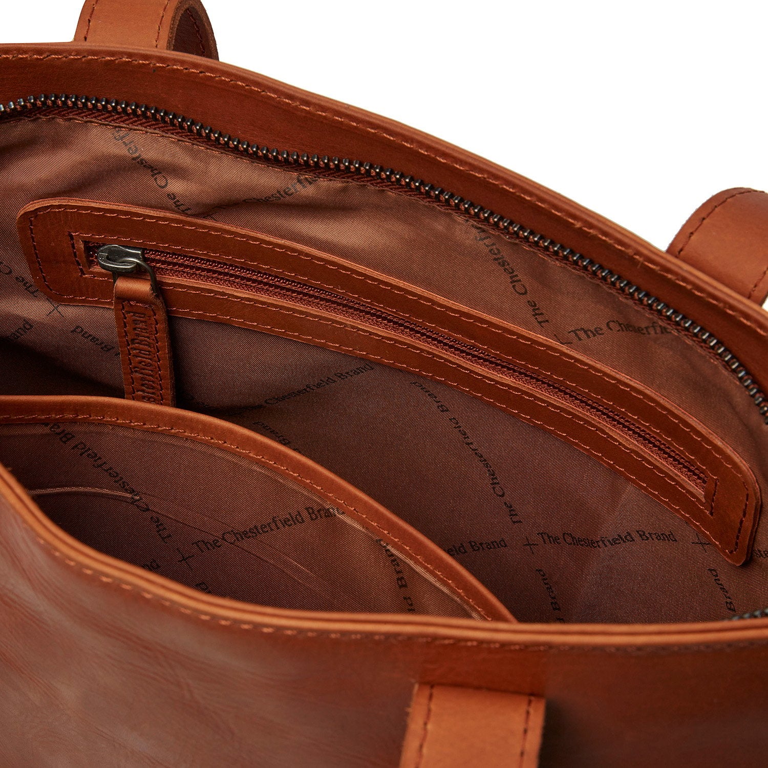 Leather Shopper Cognac Florida