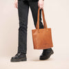 Leather Shopper Cognac Florida