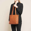 Leather Shopper Cognac Florida