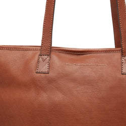 Leather Shopper Cognac Pisa