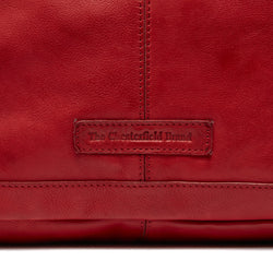 Leather Shopper Red Ontario