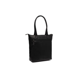 Leather Shopper Black Altona