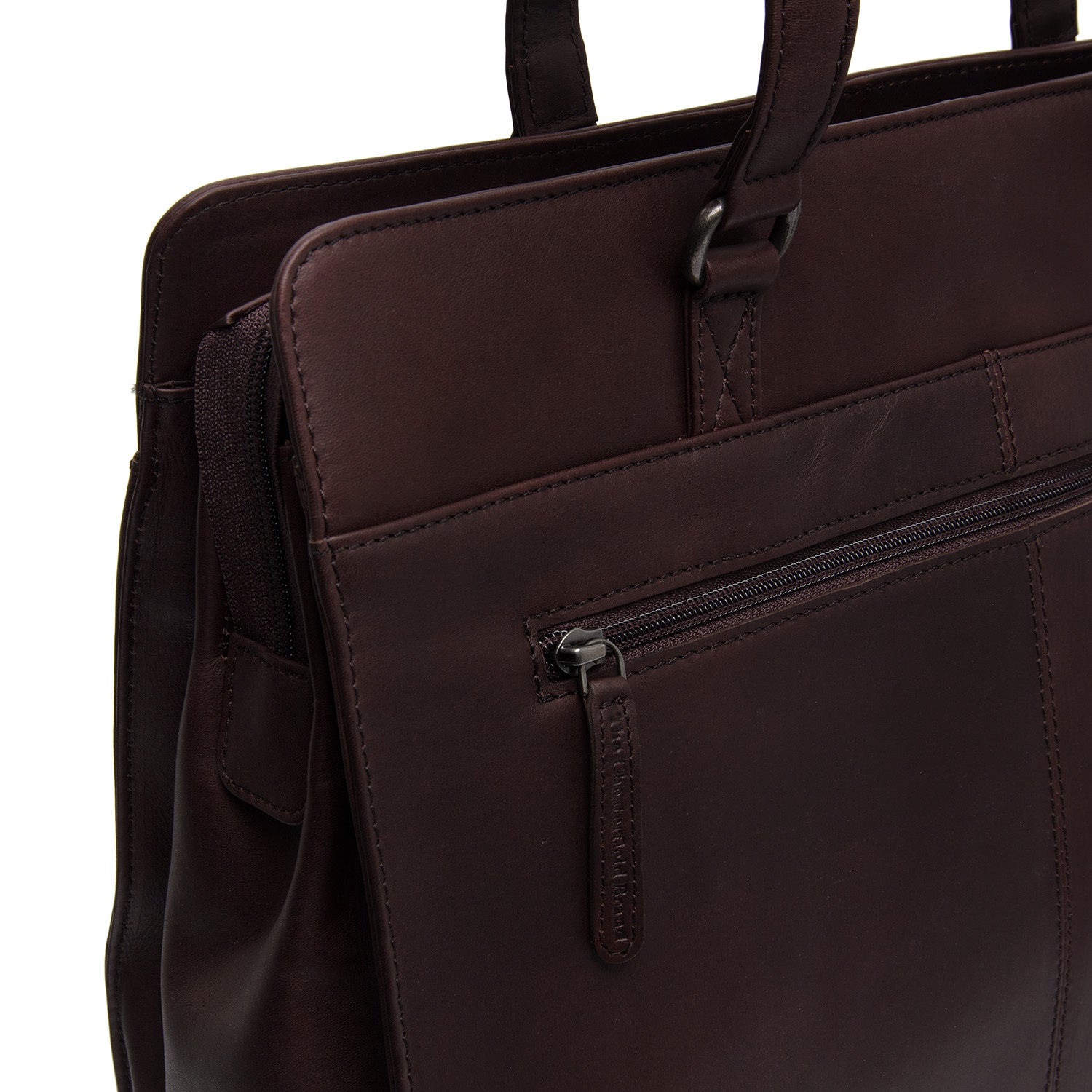 Leather Shopper Brown Fidenza