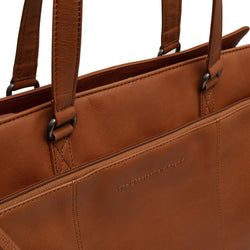 Leather Shopper Cognac Fidenza