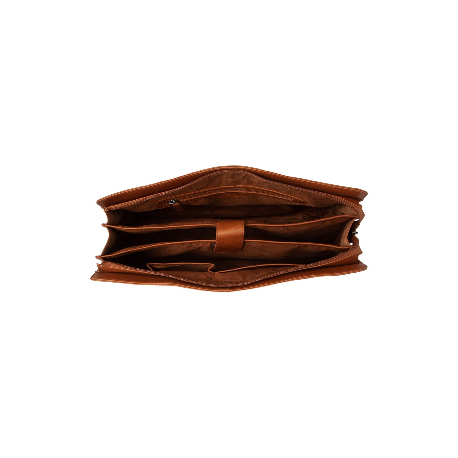 Leather Shopper Cognac Fidenza