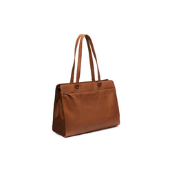 Leather Shopper Cognac Fidenza