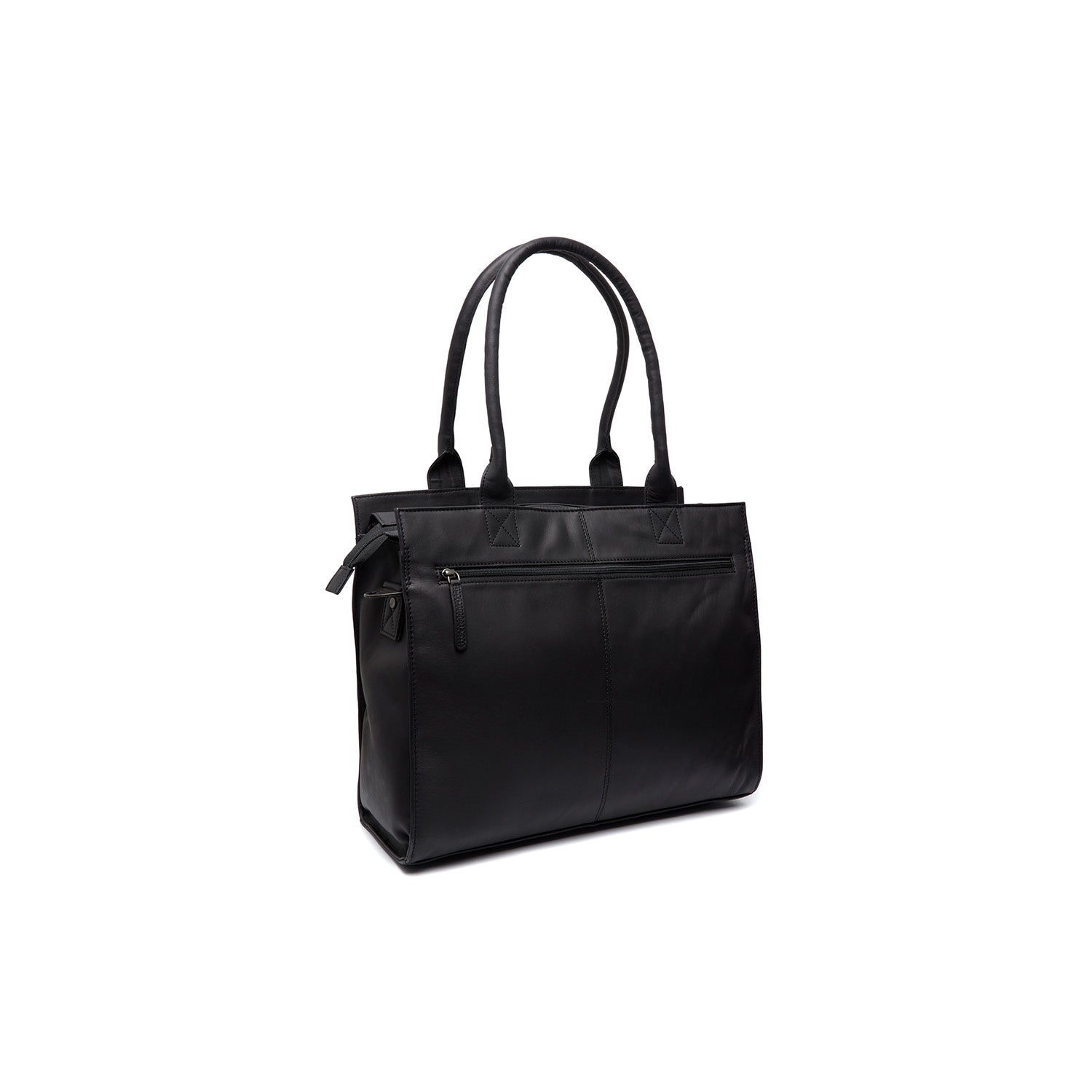 Leather Shopper/Diaper bag Black Elody