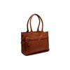 Leather Shopper/Diaper bag Cognac Elody