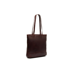 Leather Shopper Brown Emilia