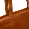 leren shopper cognac emilia