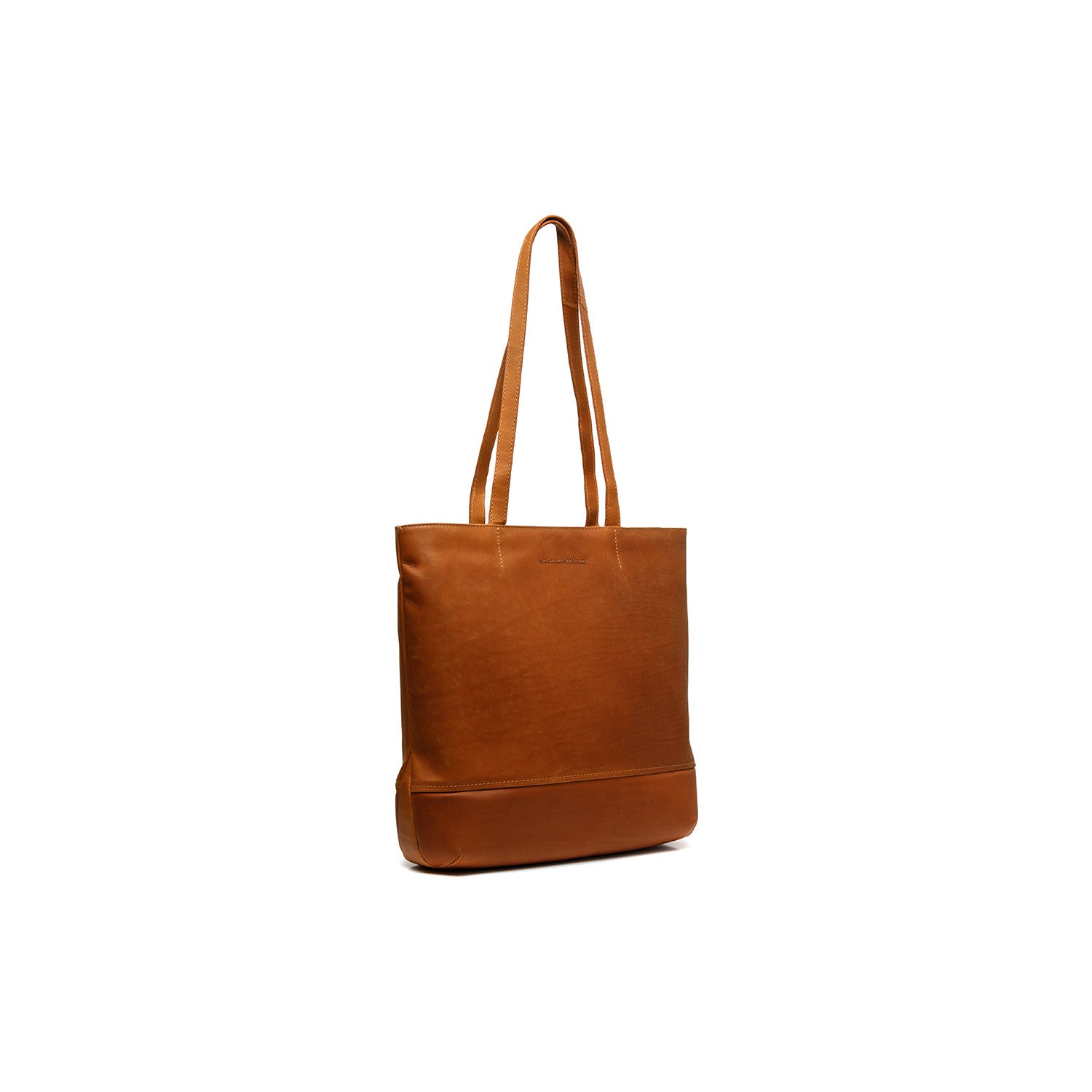 leren shopper cognac emilia