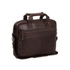 Leather Laptop Bag Brown Calvi