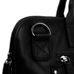 Leather Laptopbag Black Harvey