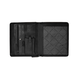 Leather Document Case Black Barnet