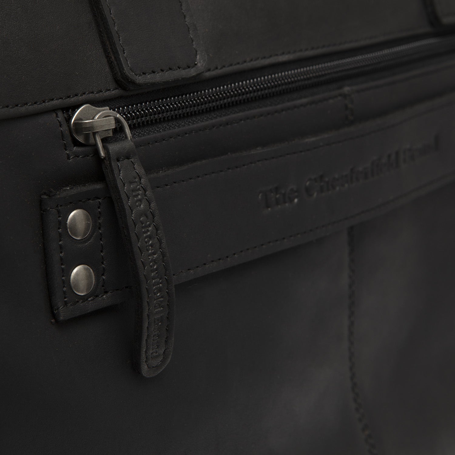 Leather Laptop Bag Black Salvador