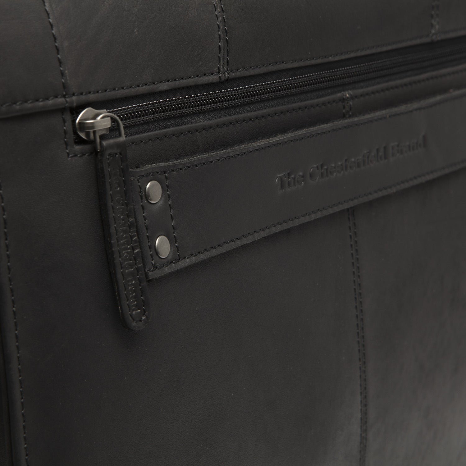 Leather Briefcase Black Stuttgart