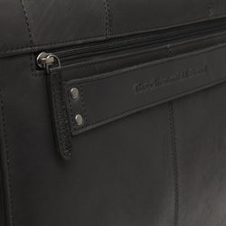 Leather Briefcase Black Stuttgart