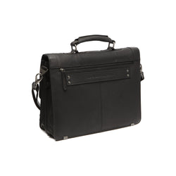 Leather Briefcase Black Stuttgart