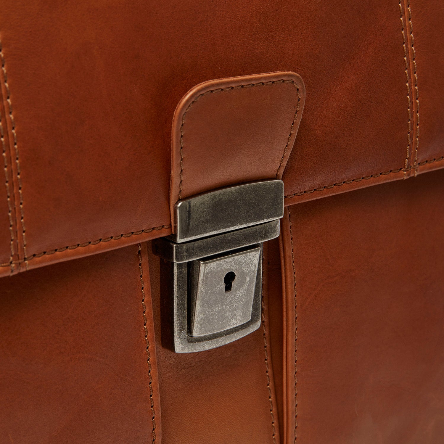 Leather Briefcase Cognac Stuttgart