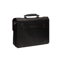 Leather Briefcase Black Springfield