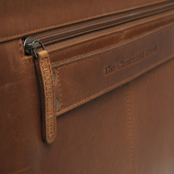 Leather Briefcase Cognac Springfield