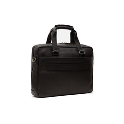 Leather Laptop Bag Black Manhattan