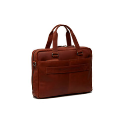 Leather Laptop Bag Cognac Manhattan