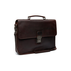 Leather Briefcase Brown Venice