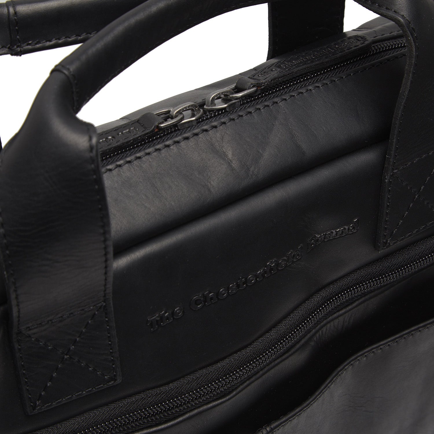 Leather Laptop Bag Black Verona