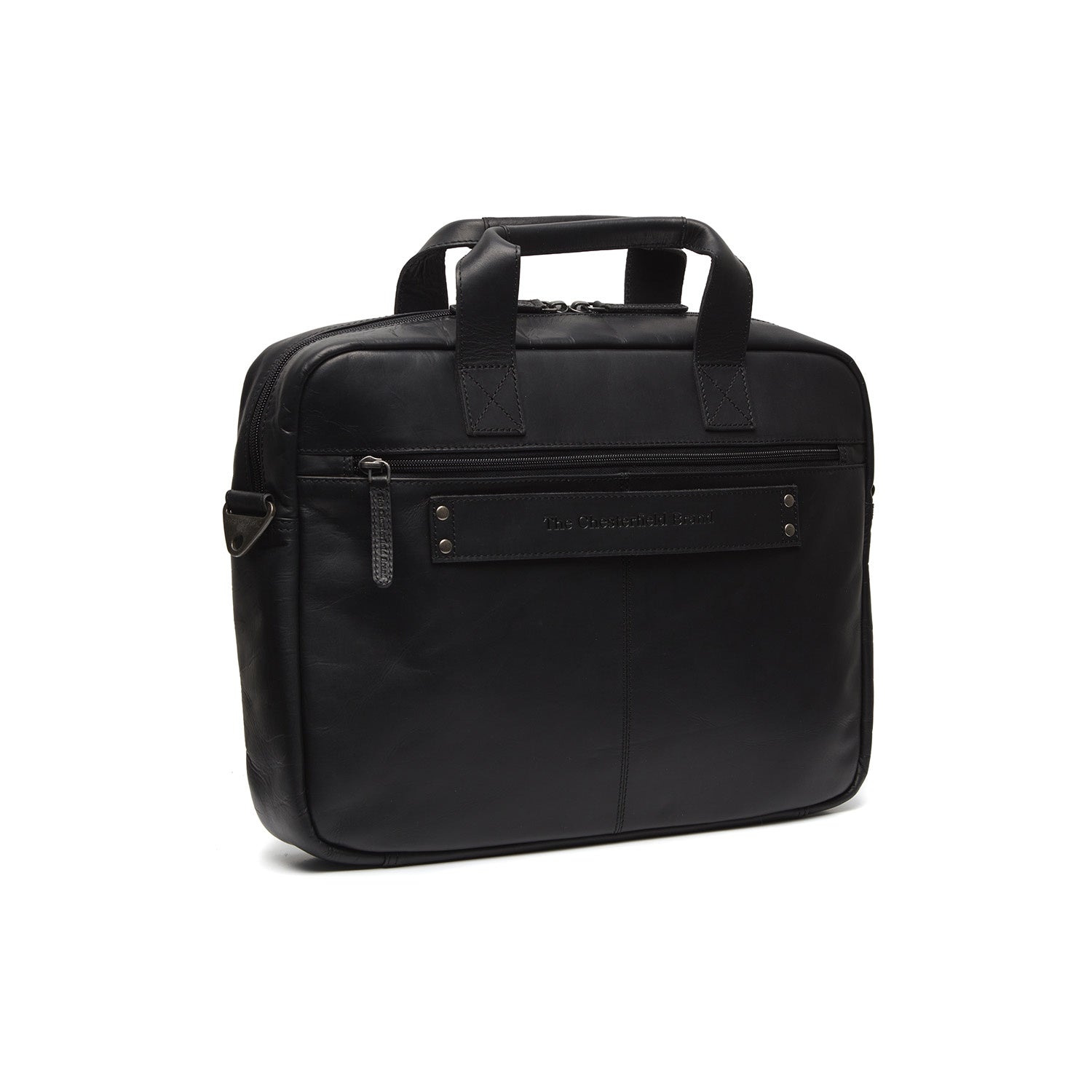 Leather Laptop Bag Black Verona