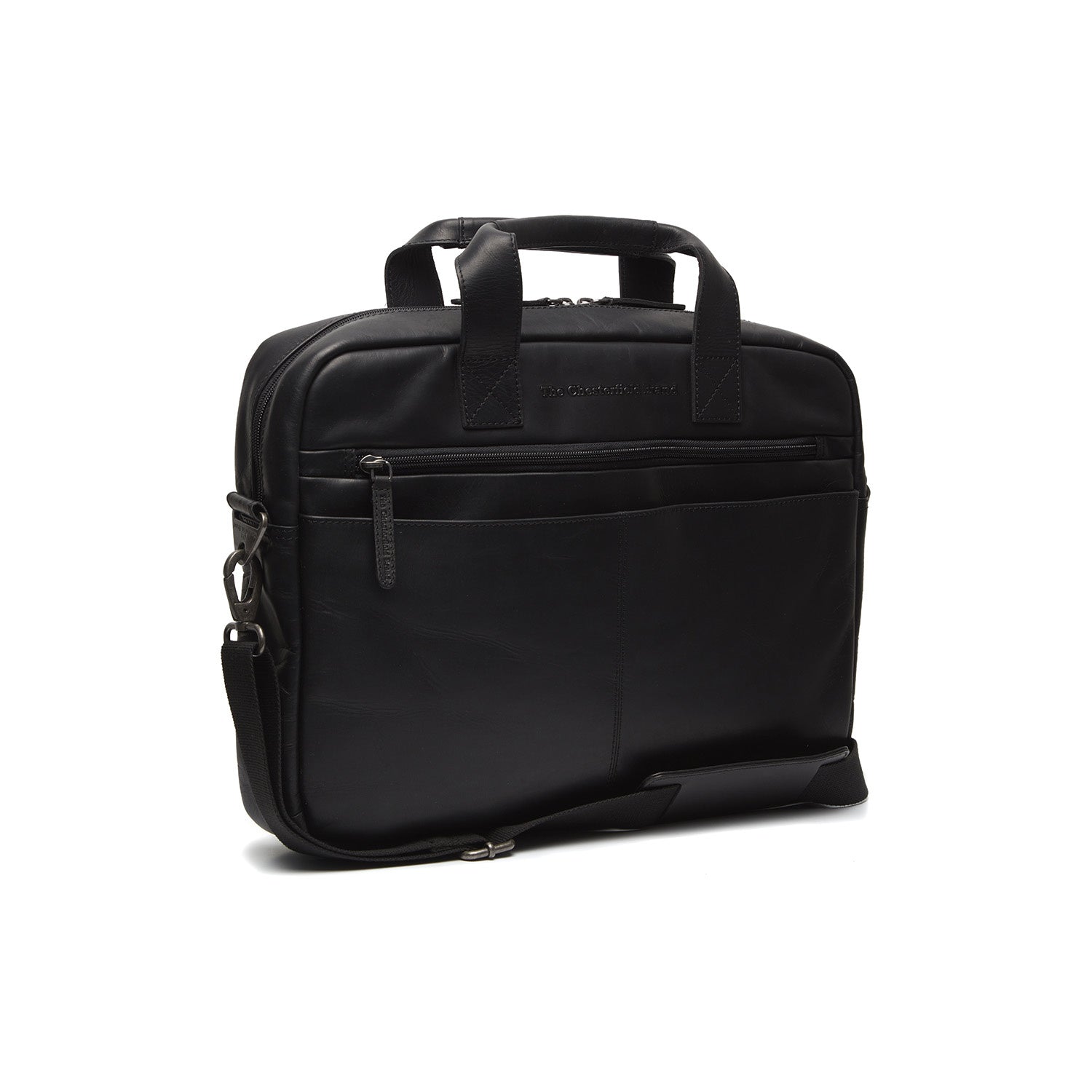 Leather Laptop Bag Black Verona