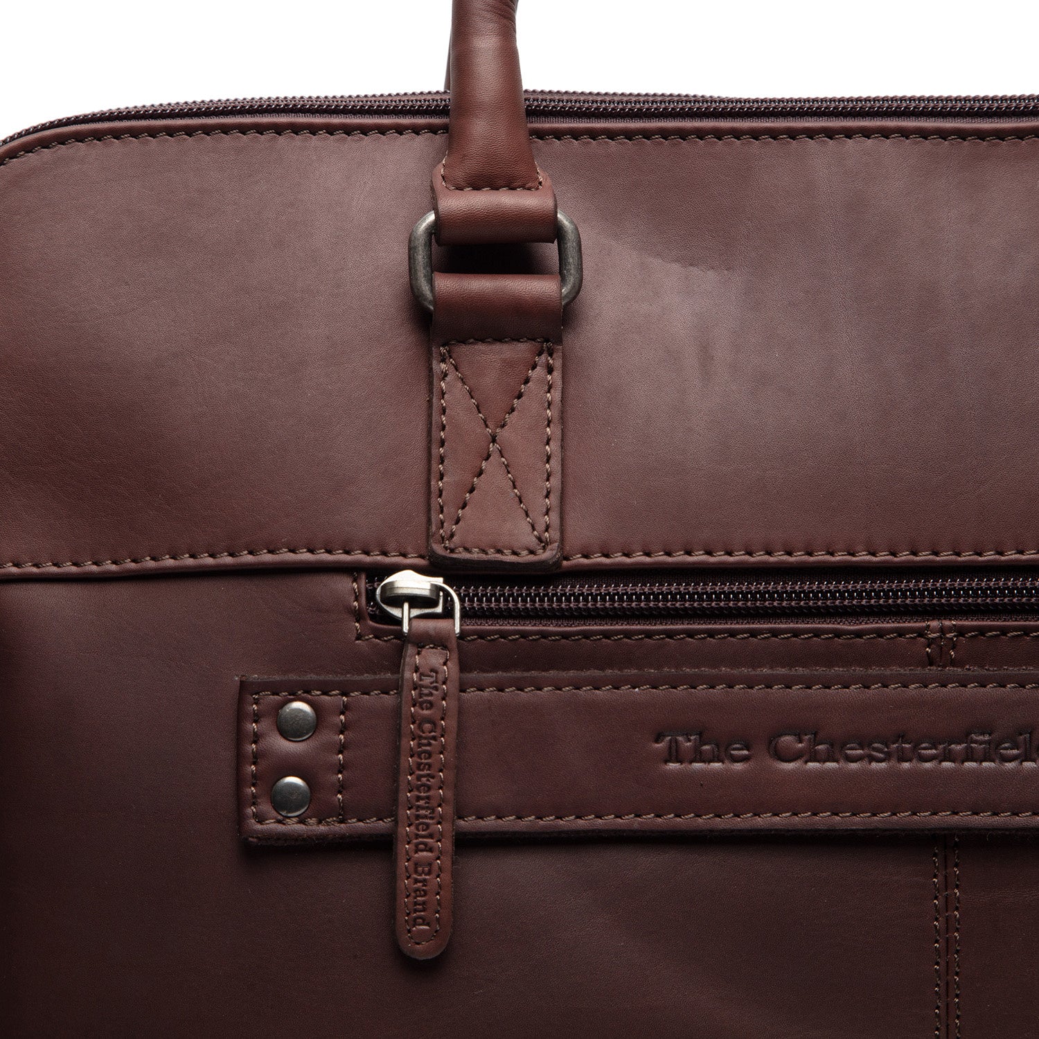 Leather Laptop Bag Brown Cameron