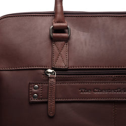 Leather Laptop Bag Brown Cameron