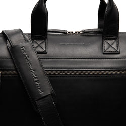 Leather Laptop Bag Black Levanto