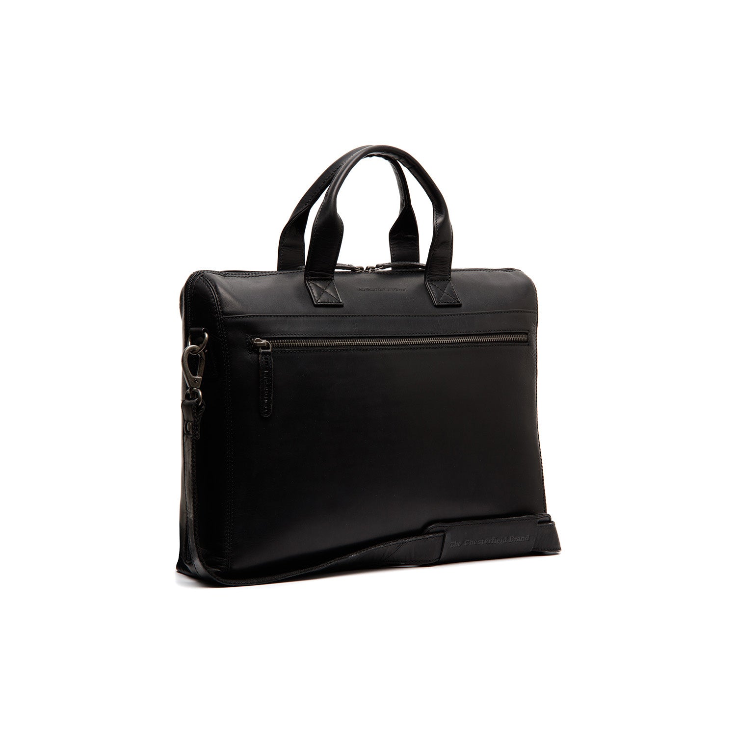 Leather Laptop Bag Black Levanto