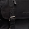 Leather Laptop Bag Black Veneto