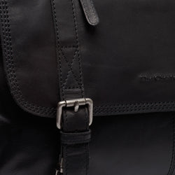 Leather Laptop Bag Black Veneto