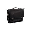 Leather Laptop Bag Black Veneto