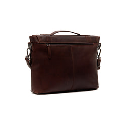 Leather Laptop Bag Brown Vento