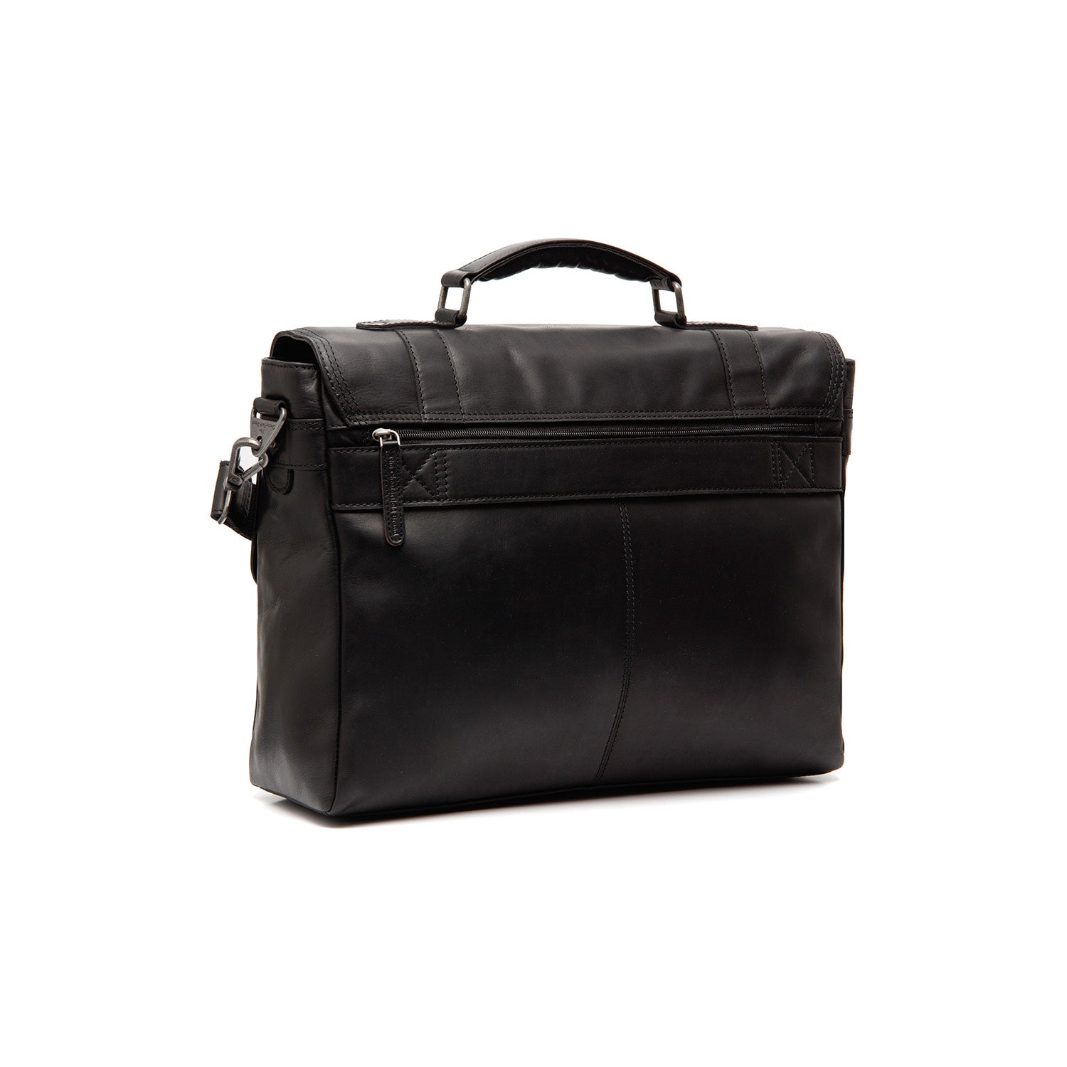 Leather Laptop Bag Black Imperia