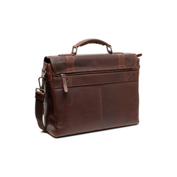 Leather Laptop Bag Brown Imperia