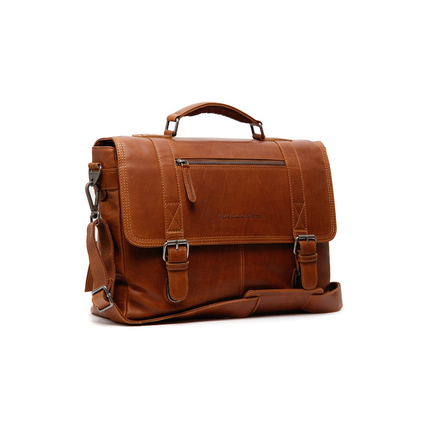 leren laptoptas cognac imperia