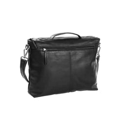 Leather Shoulder Bag Black Jules