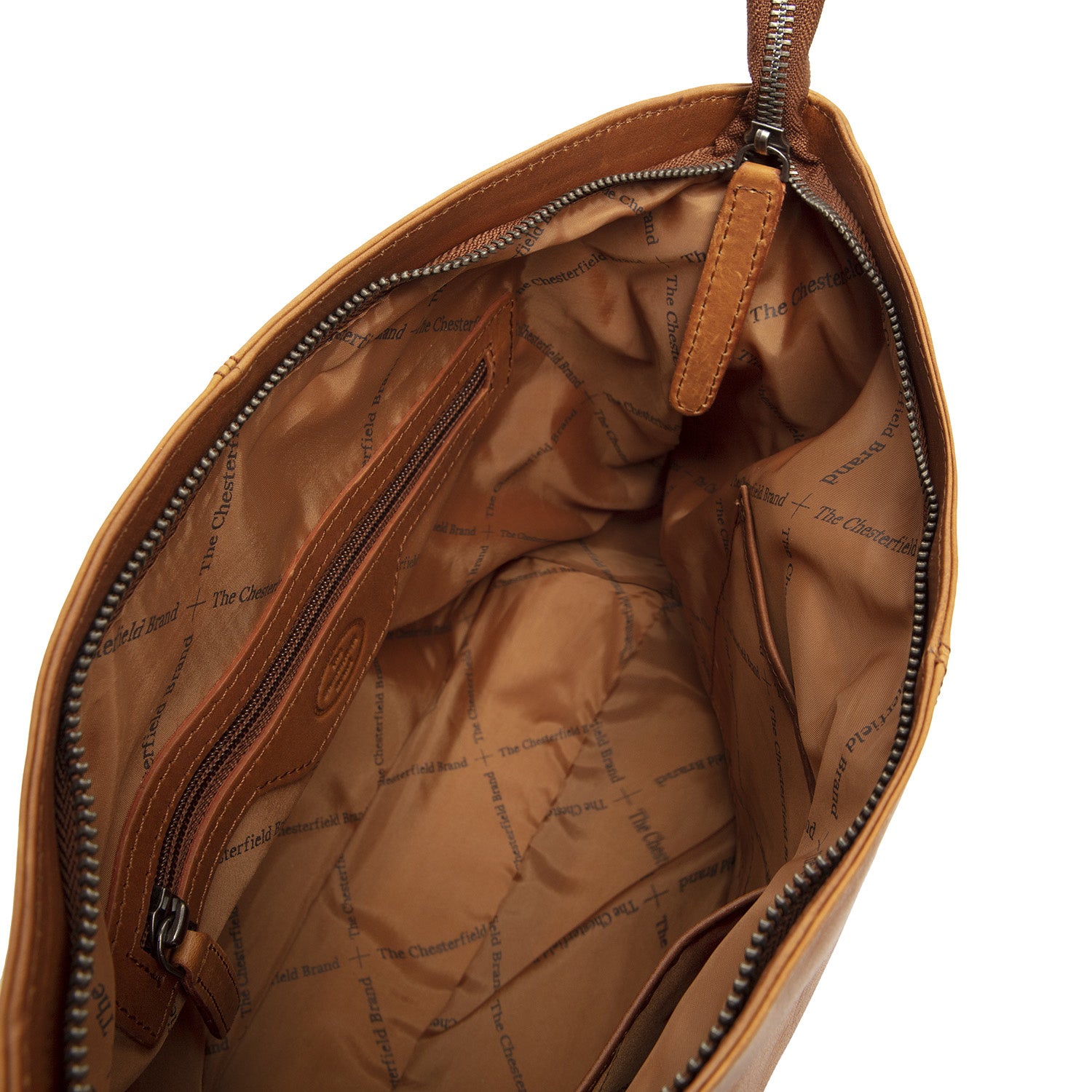 Leather Shoulder Bag Cognac Amelia