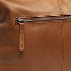 Leather Shoulder Bag Cognac Amelia