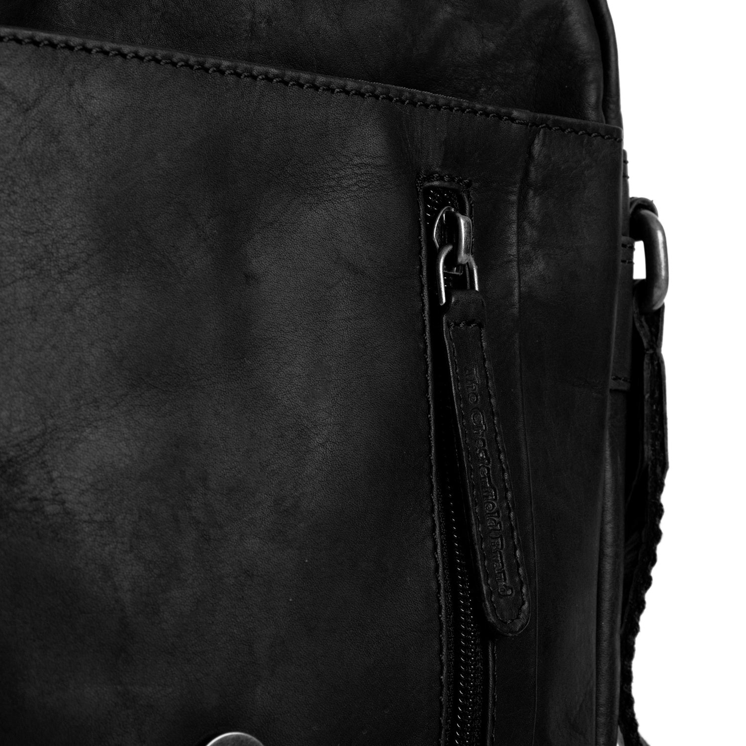 Leather Shoulder Bag Black Remy