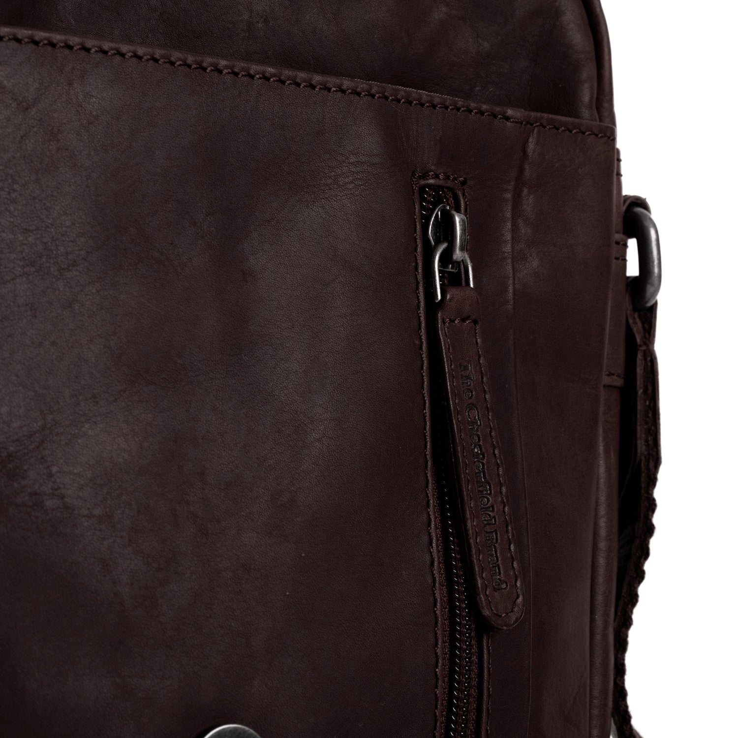 Leather Shoulder Bag Brown Remy