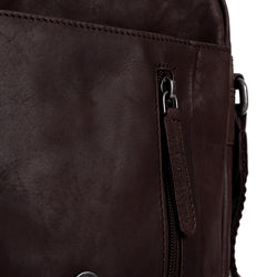 Leather Shoulder Bag Brown Remy