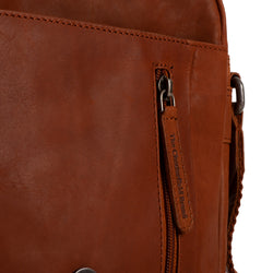 Leather Shoulder Bag Cognac Remy