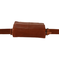 Leather Shoulder Bag Cognac Remy